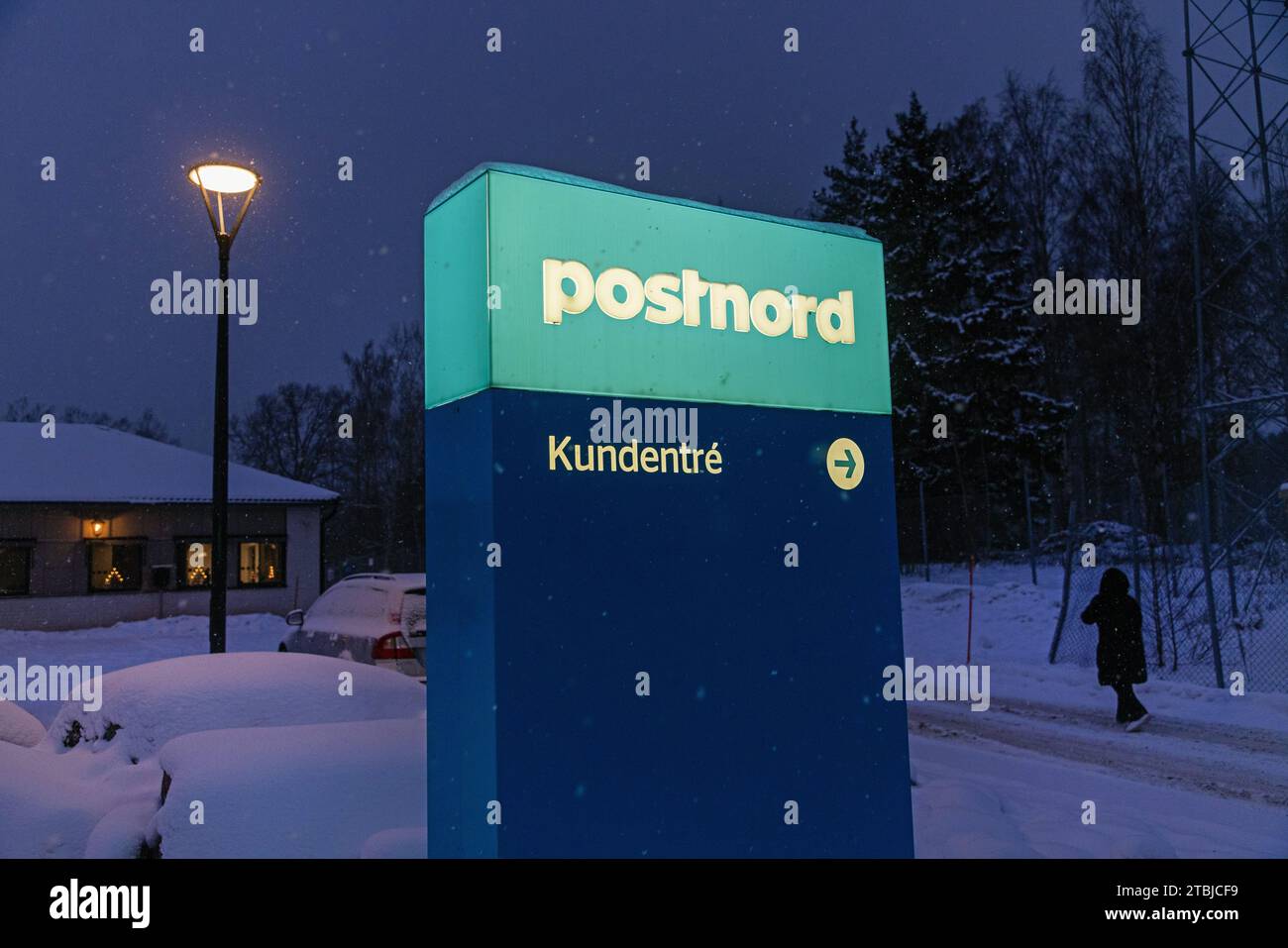 Motala, Svezia. 7 dicembre 2023. PostNord, Motala, Svezia, giovedì pomeriggio. Credito: Jeppe Gustafsson/Alamy Live News Foto Stock