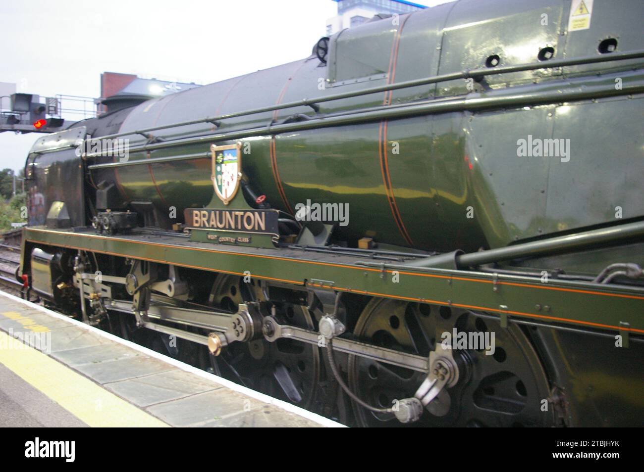 West Country Class 4-6-2 Braunton Foto Stock