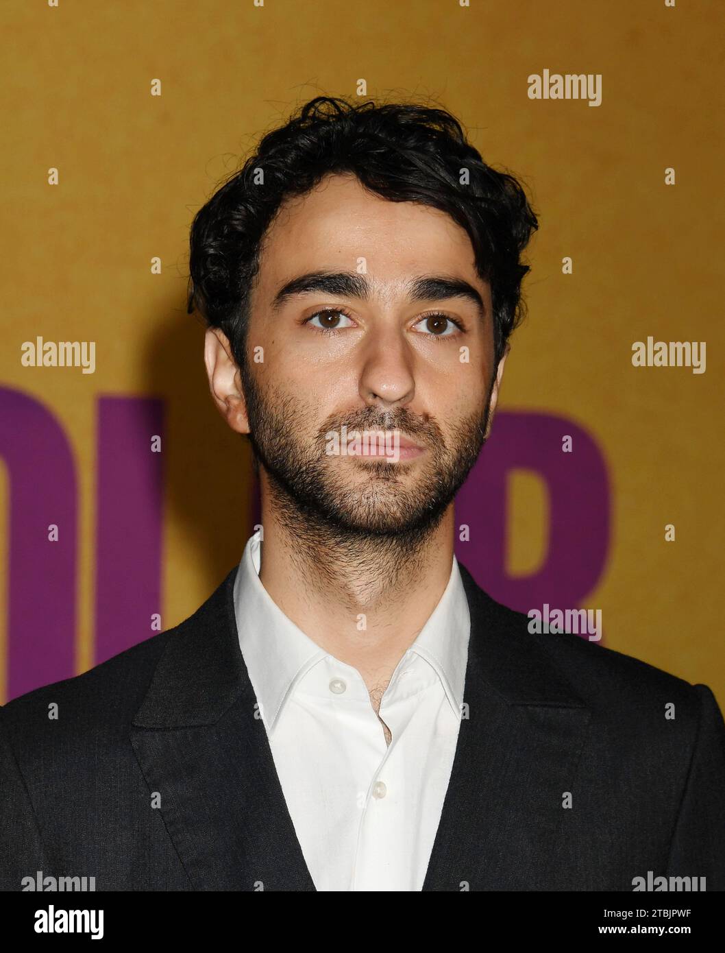 Los Angeles, California, USA. 6 dicembre 2023. Alex Wolff partecipa alla prima mondiale della Warner Bros. "The Color Purple" all'Academy Museum of Motion Pictures il 6 dicembre 2023 a Los Angeles, California. Crediti: Jeffrey Mayer/JTM Photos/Media Punch/Alamy Live News Foto Stock