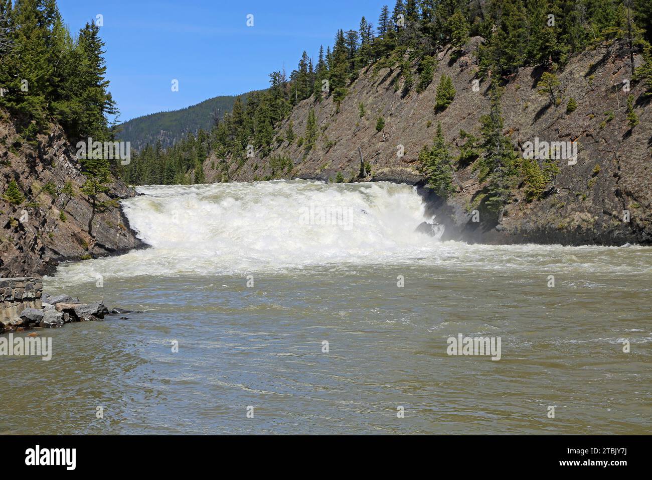 Bow Falls - Bow River, Canada Foto Stock