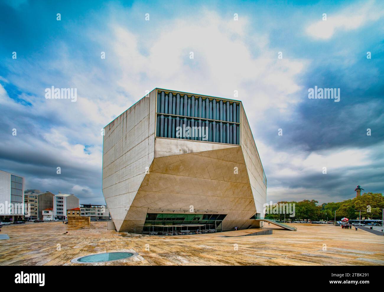 REM Koolhaas Casa da musica, sala concerti, Porto, Portogallo Foto Stock