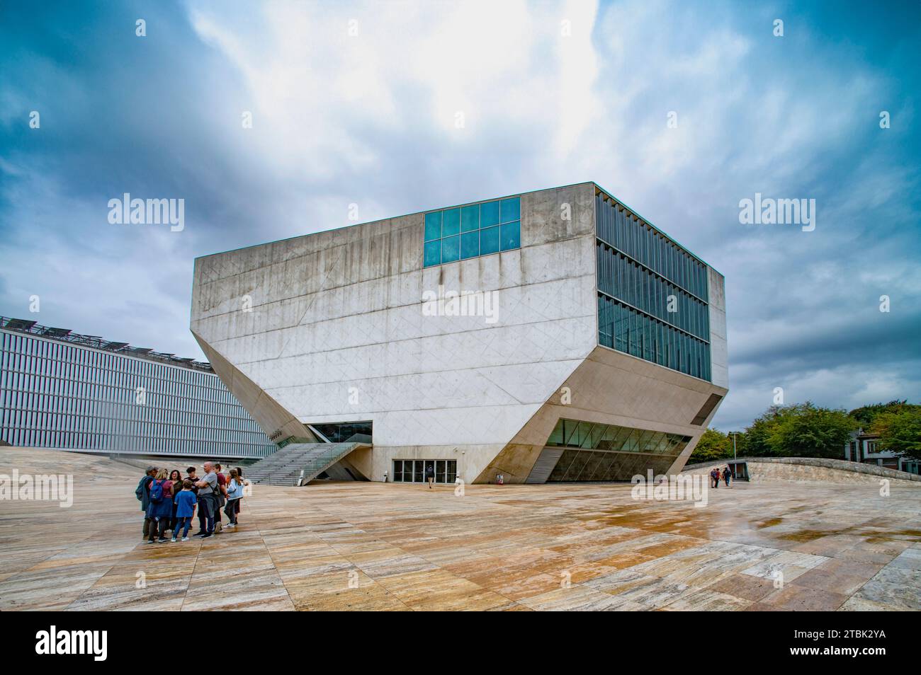 REM Koolhaas Casa da musica, sala concerti, Porto, Portogallo Foto Stock