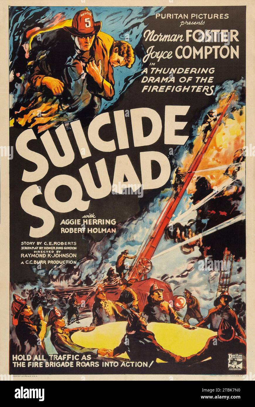 Suicide Squad (Puritan, 1935). Con Norman Foster, Joyce Compton, Aggie Herring e Robert Holman. Diretto da Bernard B. Ray. Puritan Pictures esistette dal 1935 al 1938." Foto Stock