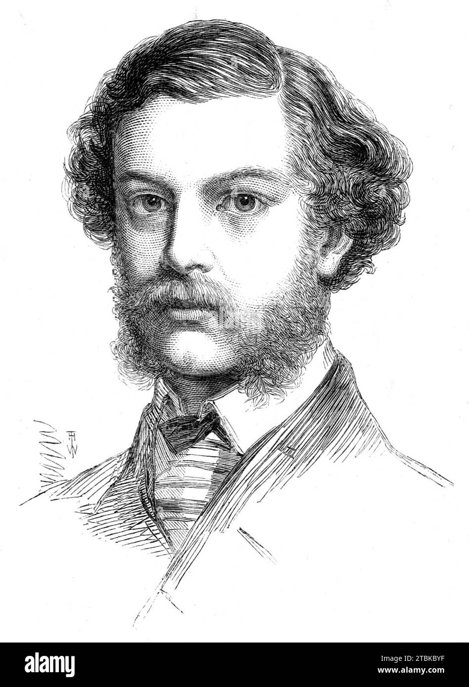 Jopling, vincitore del Queen's Prize, 1861. 'Questo gentiluomo, che, nel vincere il Premio della Regina [al National Rifle Match], riceve con esso la Medaglia d'Oro dell'associazione, prendendo così il suo "double-first", e diventando il campione d'Inghilterra ... è uno che deve la sua ispirazione e formazione interamente al movimento di volontariato Jopling, potrebbe essere interessante aggiungere, ricopre l'incarico nel Dipartimento dell'aiutante generale, e appartiene alla 10a compagnia (War Office) del 2° South Middlesex... ognuno dei quaranta concorrenti per il Queen's Prize sparato finalmente con Whitworth ri Foto Stock