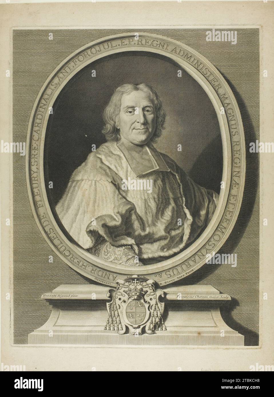Ritratto del cardinale Fleury, 1726. Foto Stock