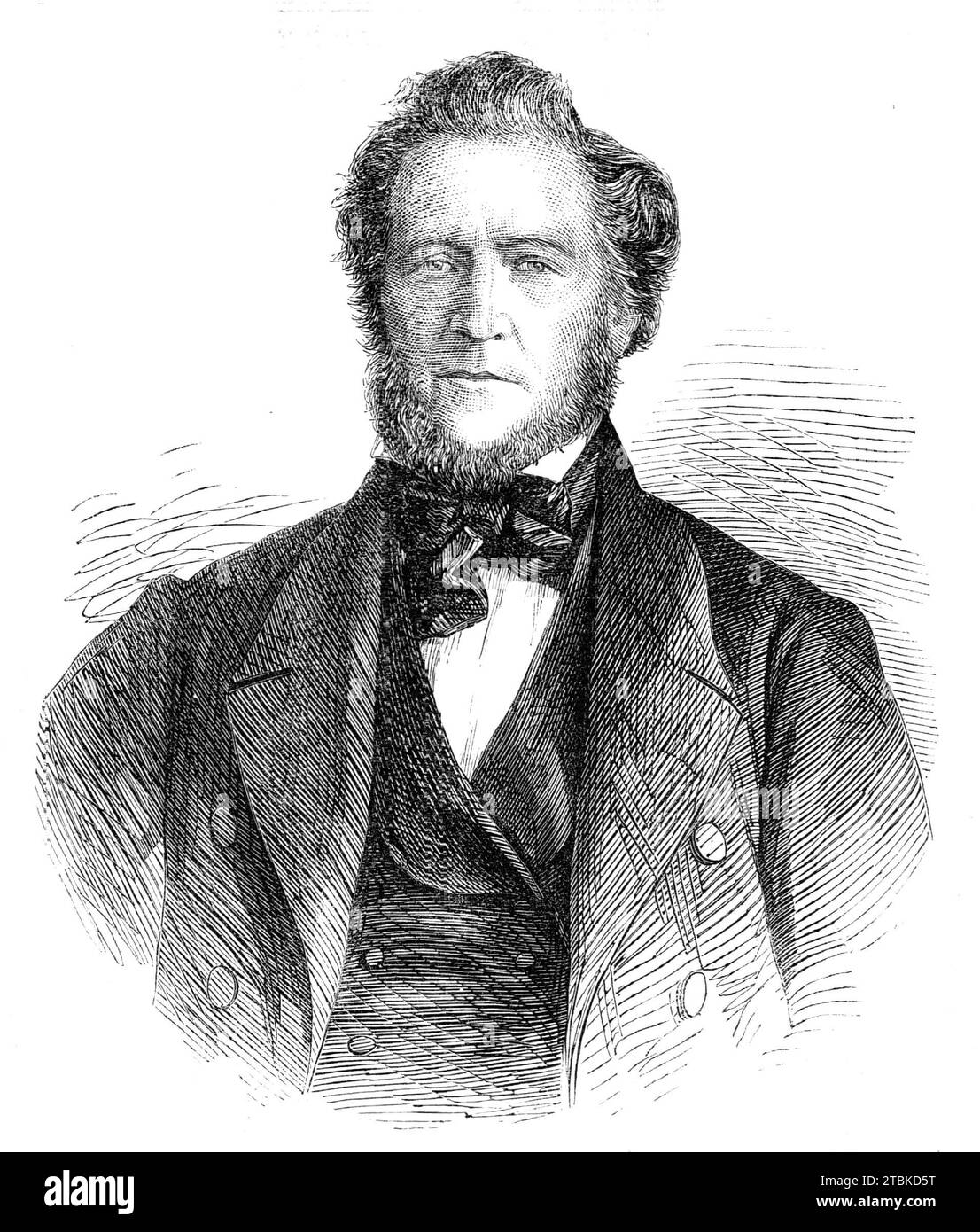Brigham Young, Presidente e Profeta capo della Chiesa mormone, 1861. 'Molto poco si sa della sua giovinezza ... in connessione con i mormoni è apparso per la prima volta in una posizione di rilievo nell'agosto del 1844, subito dopo l'omicidio di Joseph Smith, il fondatore della setta..."il presidente", come il popolo lo chiama, o "fratello Brigham", come si definisce, è stato il potere dirigente e influenzante. Ha proibito l'istituzione di birre, e c'è solo un posto a Salt Lake City dove si possono ottenere liquori in quantità... governa, come capo della Chiesa e de fa Foto Stock