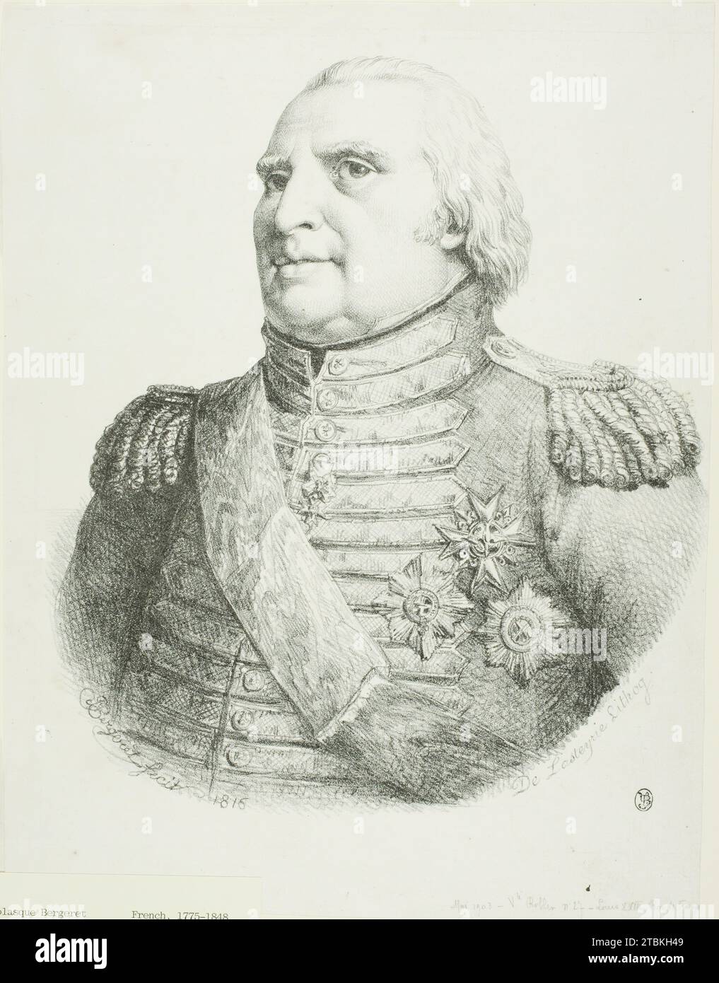 Ritratto di Luigi XVIII, 1816. Foto Stock
