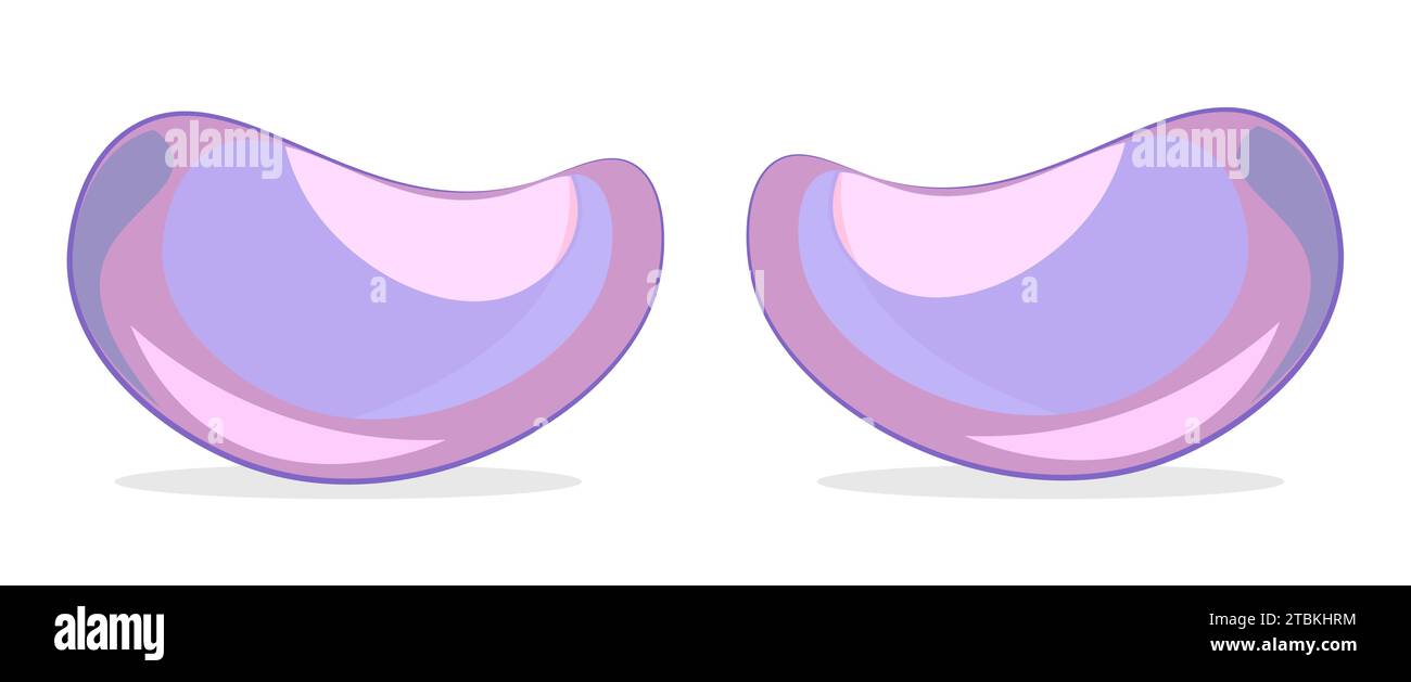 Cerotti oculari su sfondo bianco Illustrazione Vettoriale