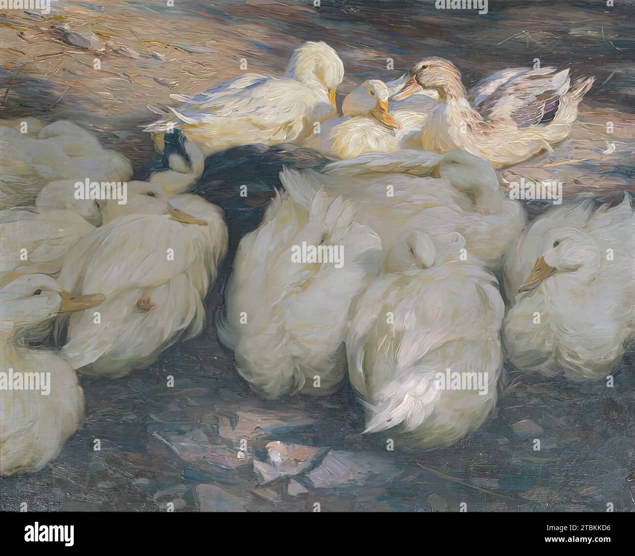 Al sole della sera, c1900. Foto Stock