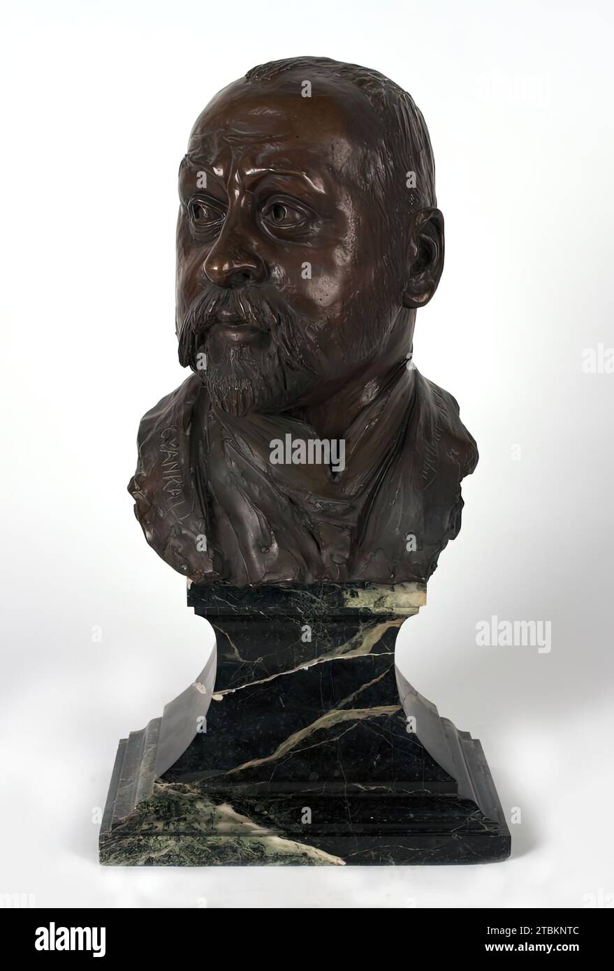 Lo scultore Alfonso Canciani, 1907. Foto Stock