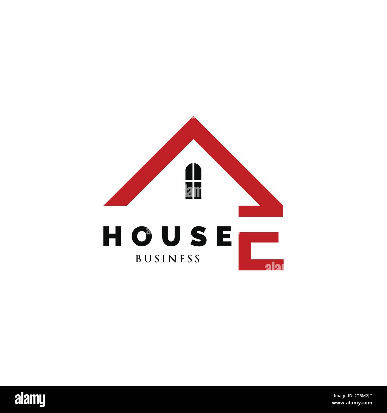 Ispirazione per il design del logo dell'icona della e House Illustrazione Vettoriale