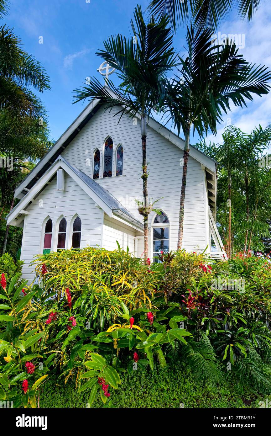 Chiesa in legno ricostruita per i marittimi, architettura, St Mary's by the Sea, Port Douglas, Queensland, Australia Foto Stock