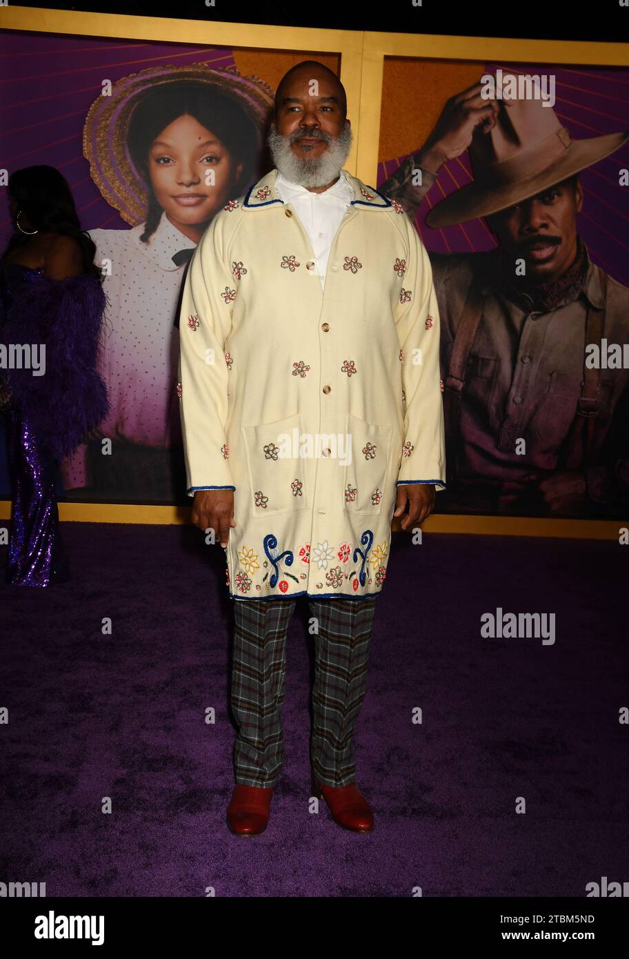 LOS ANGELES, CALIFORNIA - DICEMBRE 06: David Alan Grier partecipa alla prima mondiale della Warner Bros. "Il colore viola" all'Academy Museum of Motion PIC Foto Stock