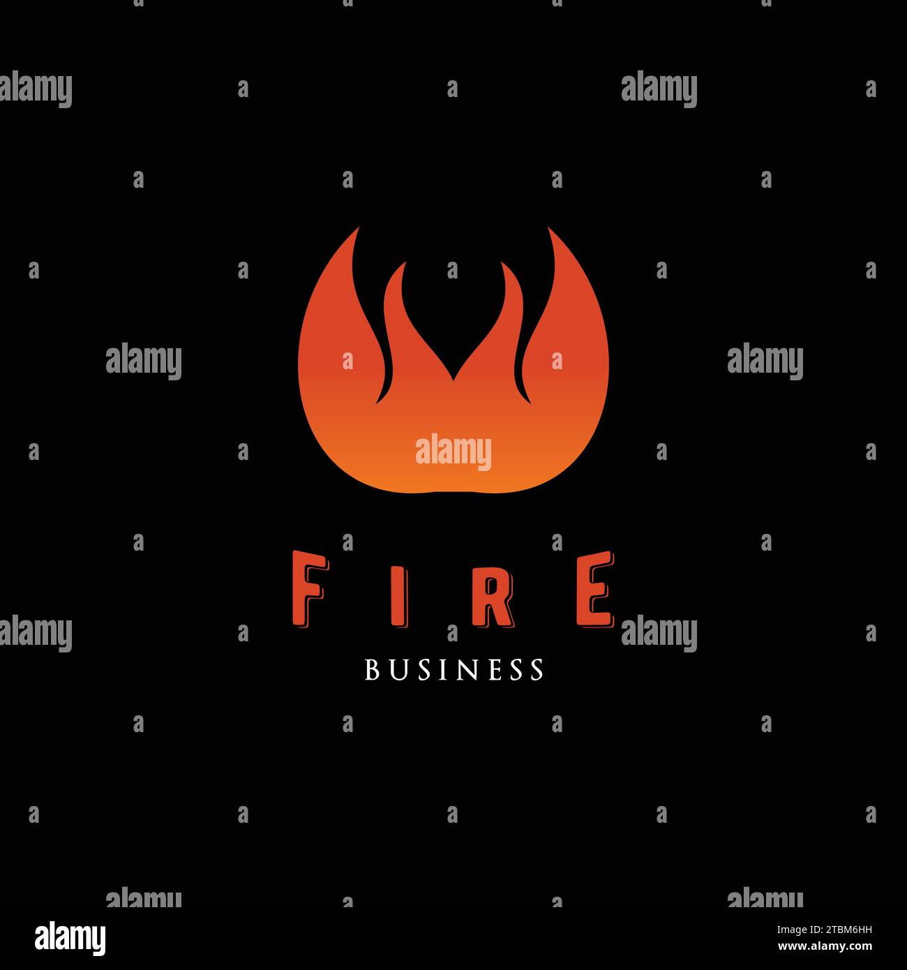 Modello di progettazione del logo Fire Icon Illustrazione Vettoriale