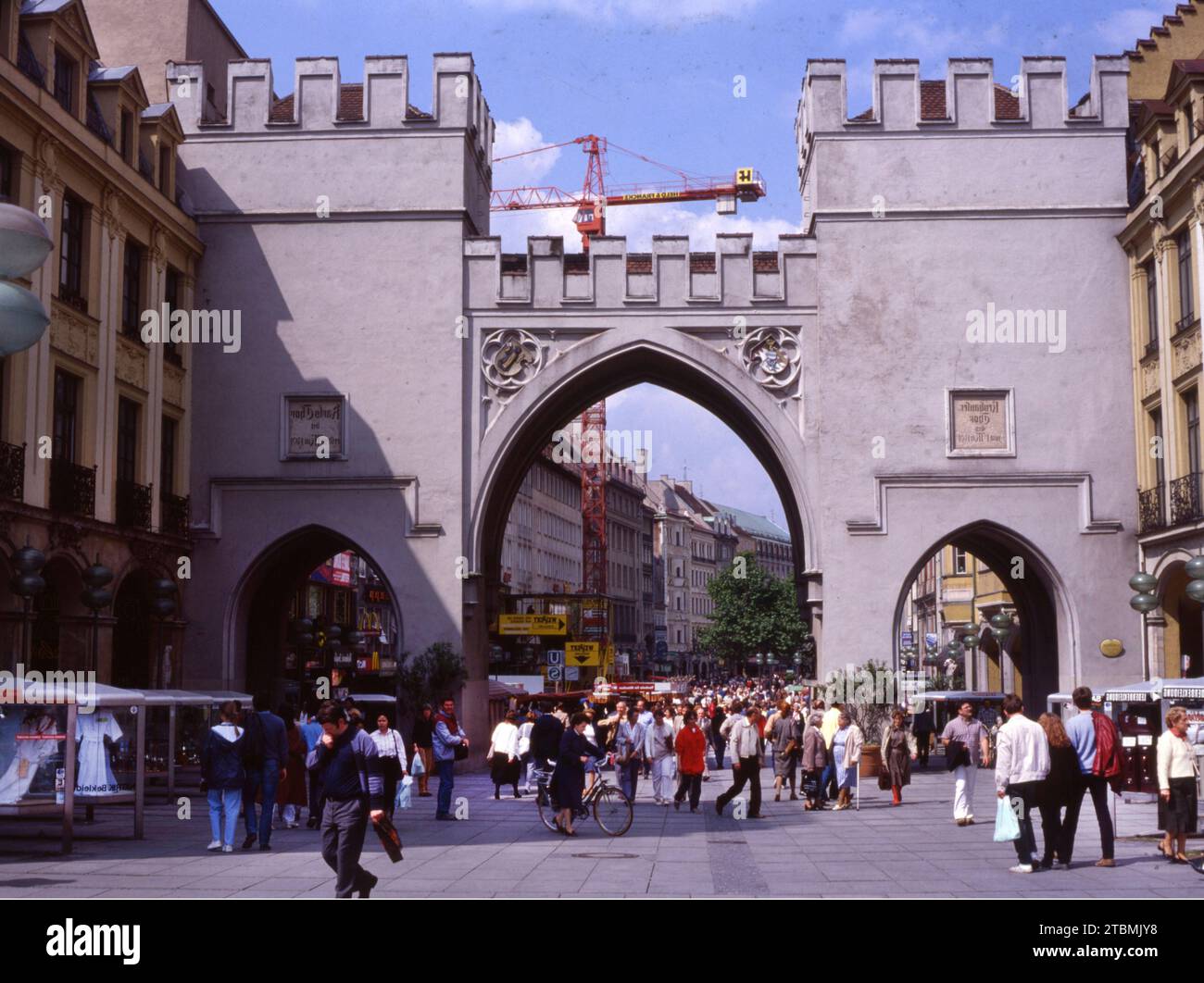 DEU, Germania: Le diapositive storiche dei tempi 84-85 r anni, Monaco di Baviera. Centro storico, CA 1984 Foto Stock