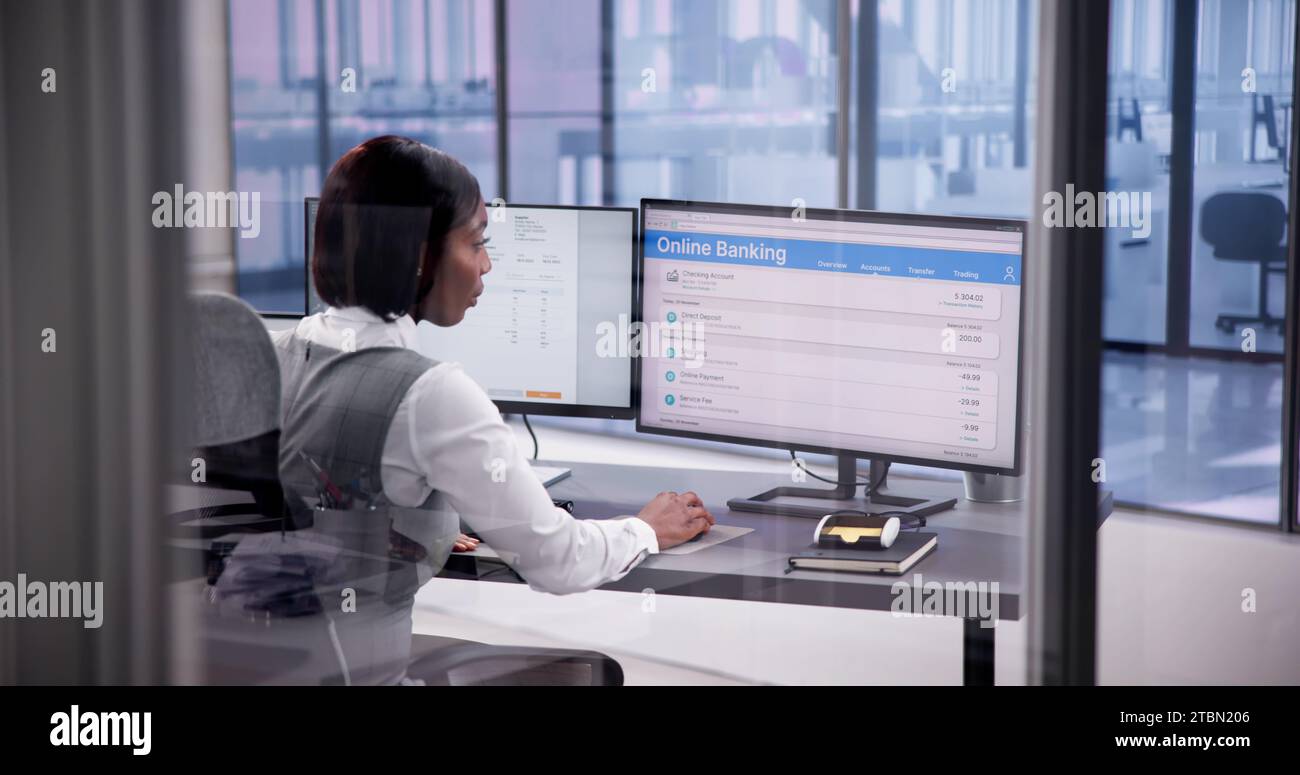 Contabilità online e factoring efficienti per la gestione delle fatture Foto Stock