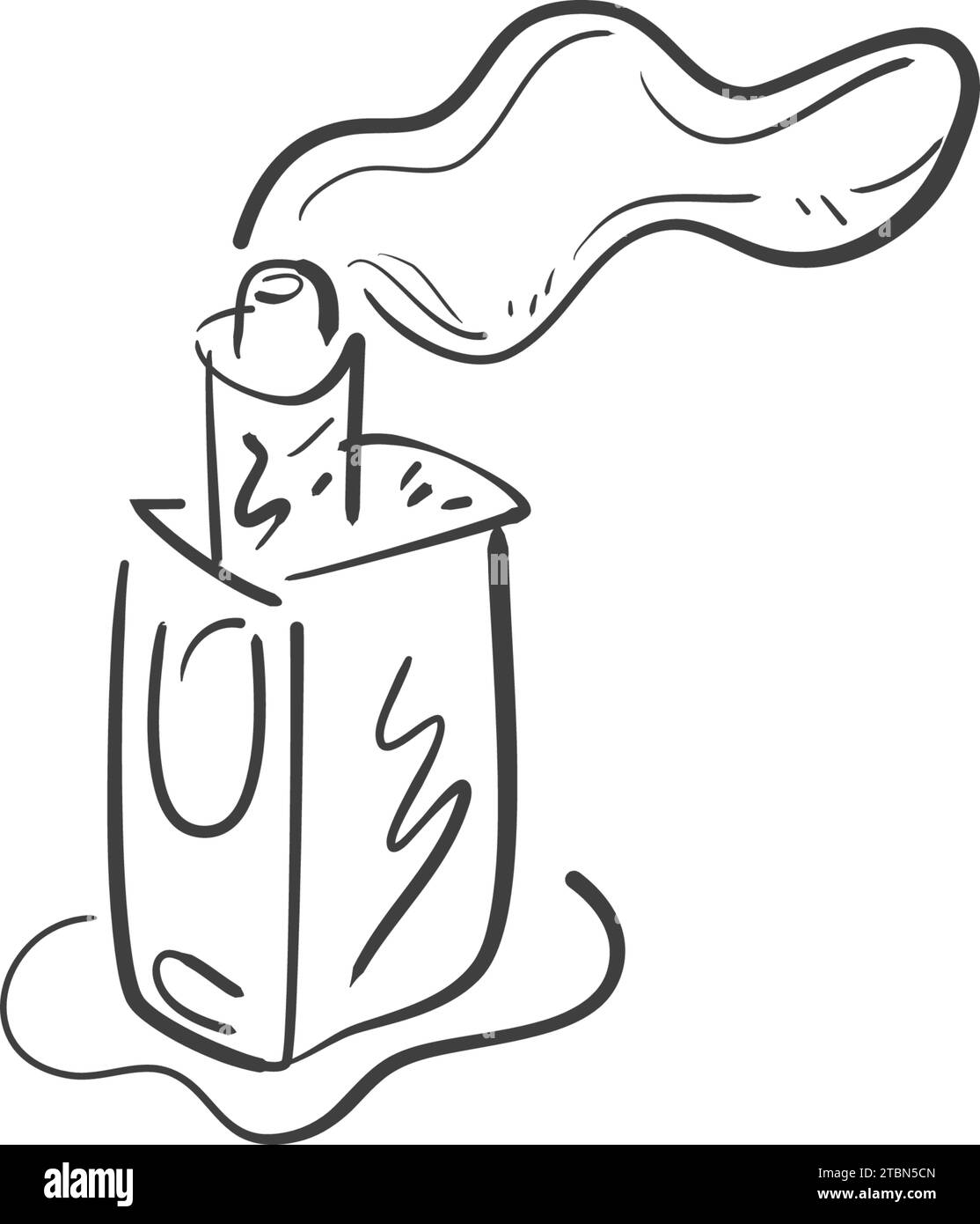 icona vape doodle Illustrazione Vettoriale