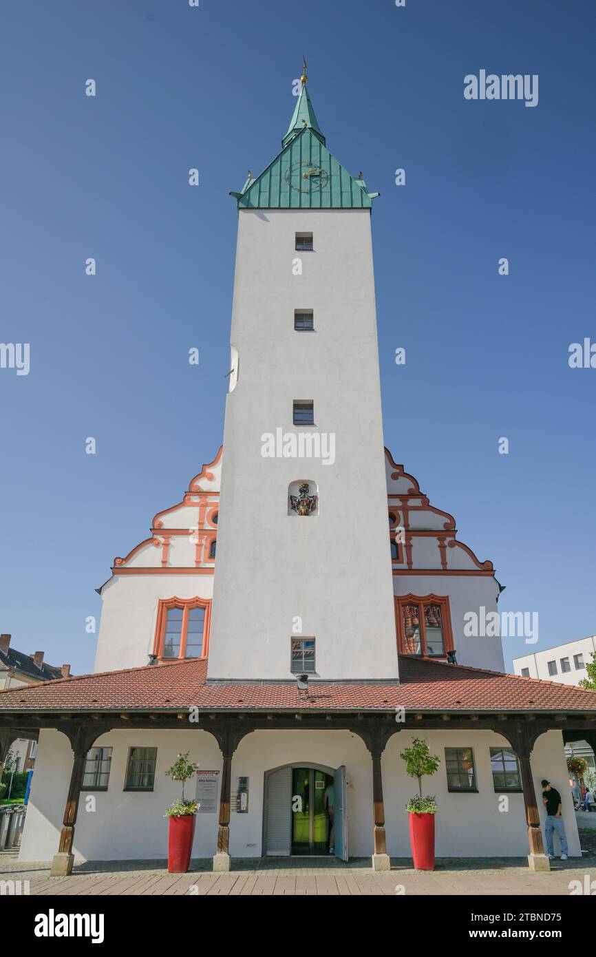 Altes Rathaus, am Markt, Fürstenwalde, Landkreis Oder-Spree, Brandeburgo, Deutschland Foto Stock