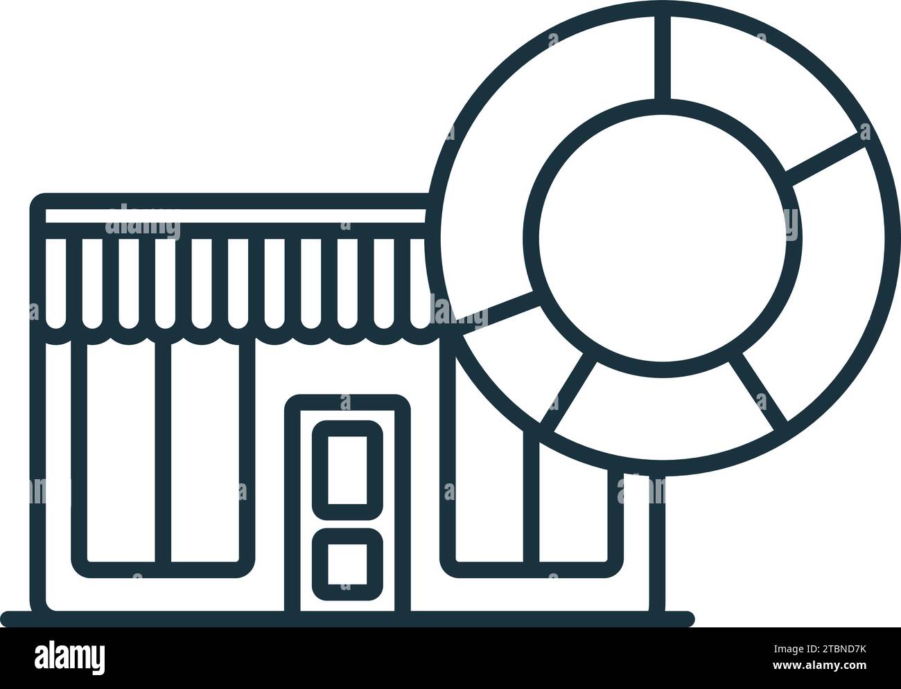 Icona di segmentazione del mercato. Semplice segnale monocromatico dalla collezione di concept aziendali. Icona di segmentazione del mercato per logo, modelli, web design e. Illustrazione Vettoriale