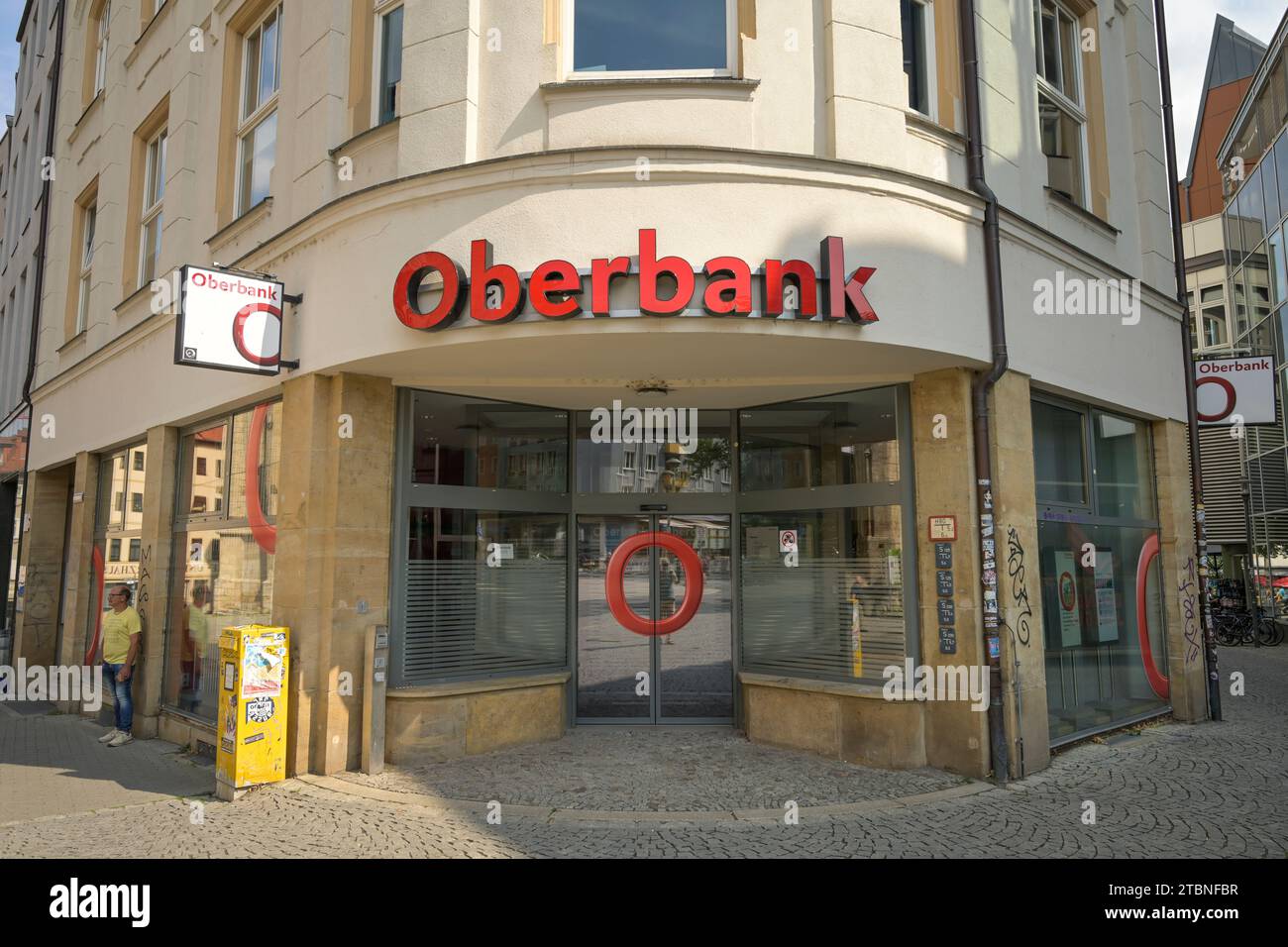 Oberbank, Kirchplatz, Jena, Thüringen, Deutschland Foto Stock