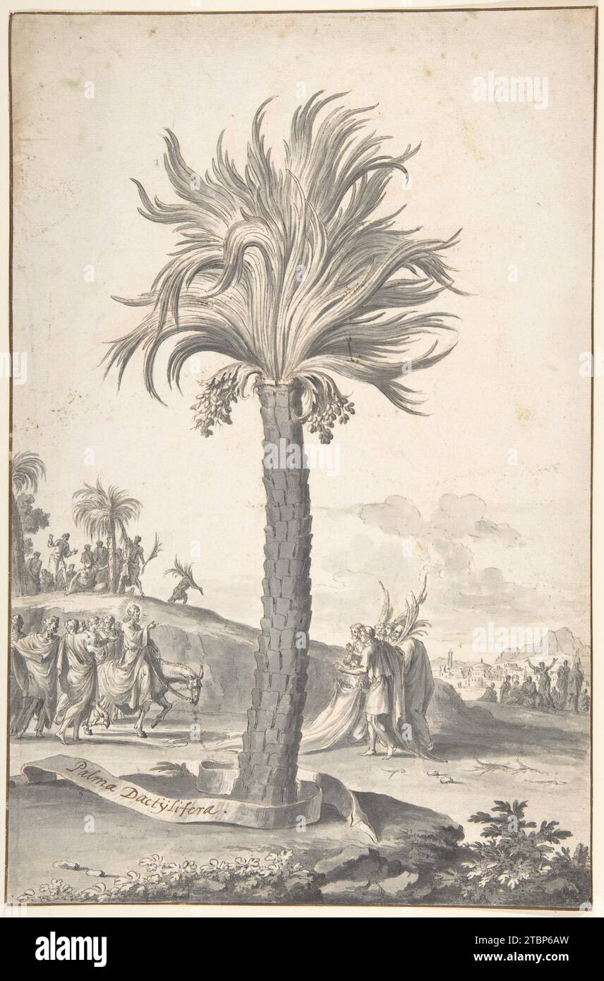 Christ's Entry in Jerusalem 1958 di Jan Goeree Foto Stock