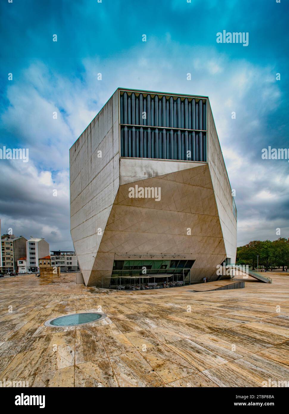 REM Koolhaas Casa da musica, sala concerti, Porto, Portogallo Foto Stock