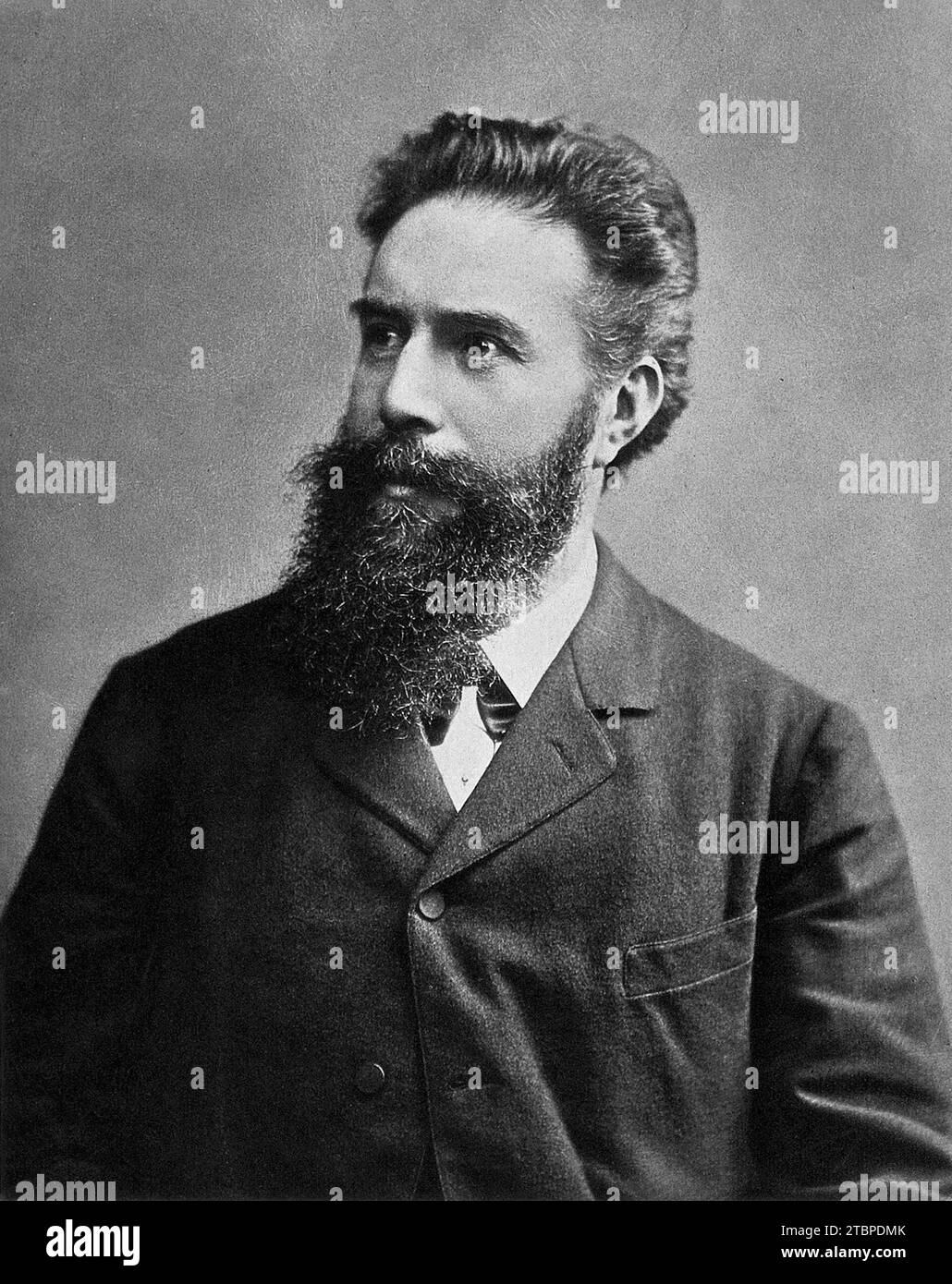 Wilhelm Conrad Roentgen/Rontgen. Circa 1890-1900. Foto Stock