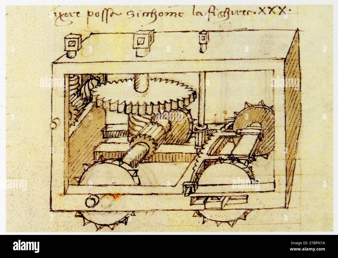 Francesco di Giorgio.1439-1501.Char automobile. Foto Stock