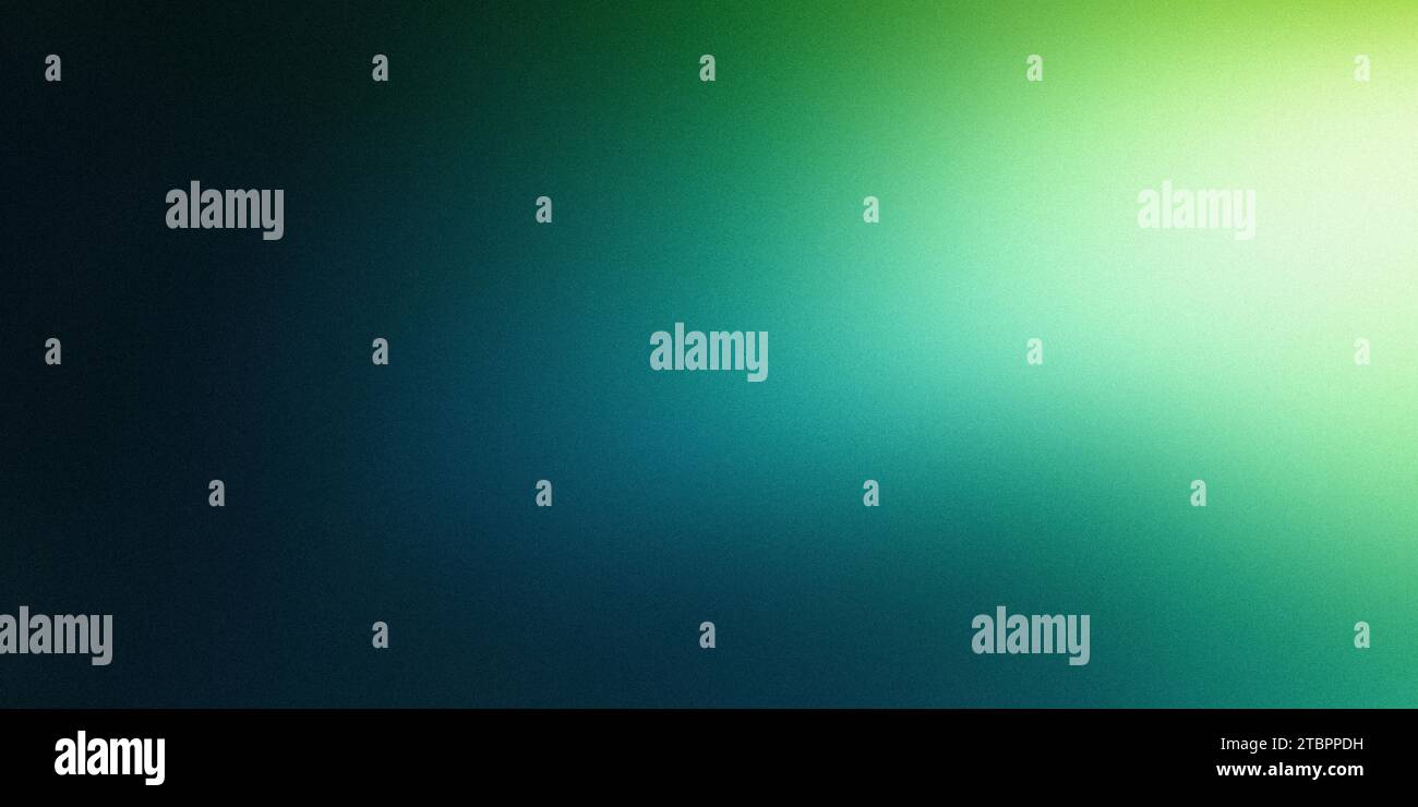 Sfondo gradiente verde scuro blu brillante granuloso. Texture rumore, sfondo, design banner. Sfocatura uniforme dello sfondo della pagina di destinazione. Intestazione sito Web Foto Stock