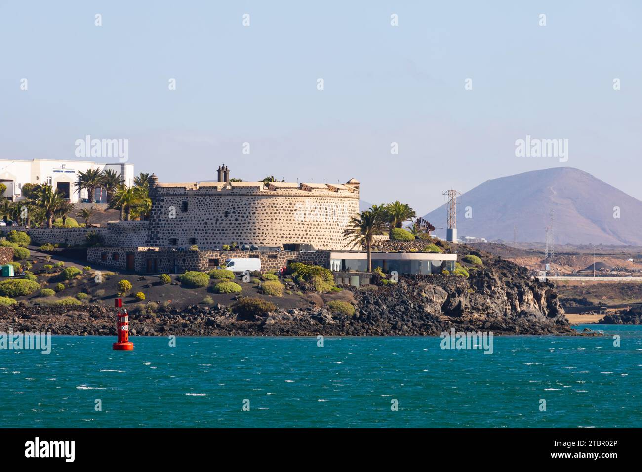 Il forte di Castilolo de San Jose. Arrecife, Las Palmas, Lanzarote, spagna. Museo Internacional de Art contemporaneo. Foto Stock