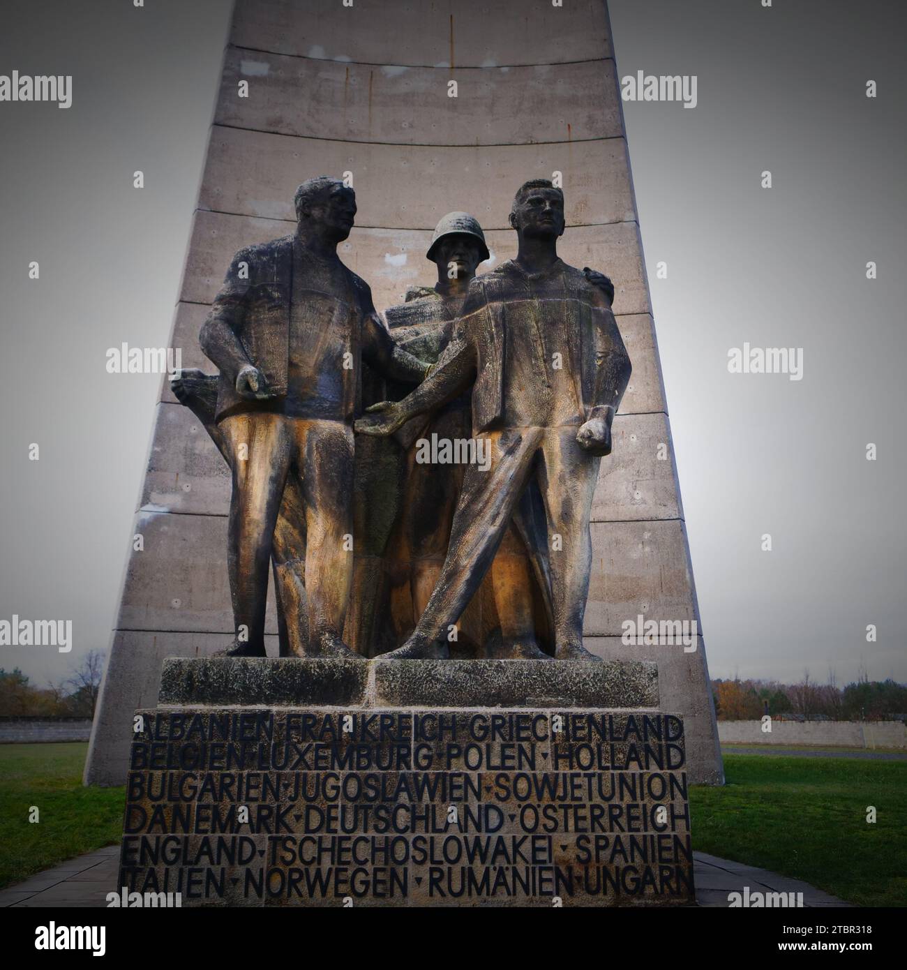 Campo di concentramento, Oranienburg-Sachsenhausen, Oranienburg, Brandeburgo, Germania Foto Stock