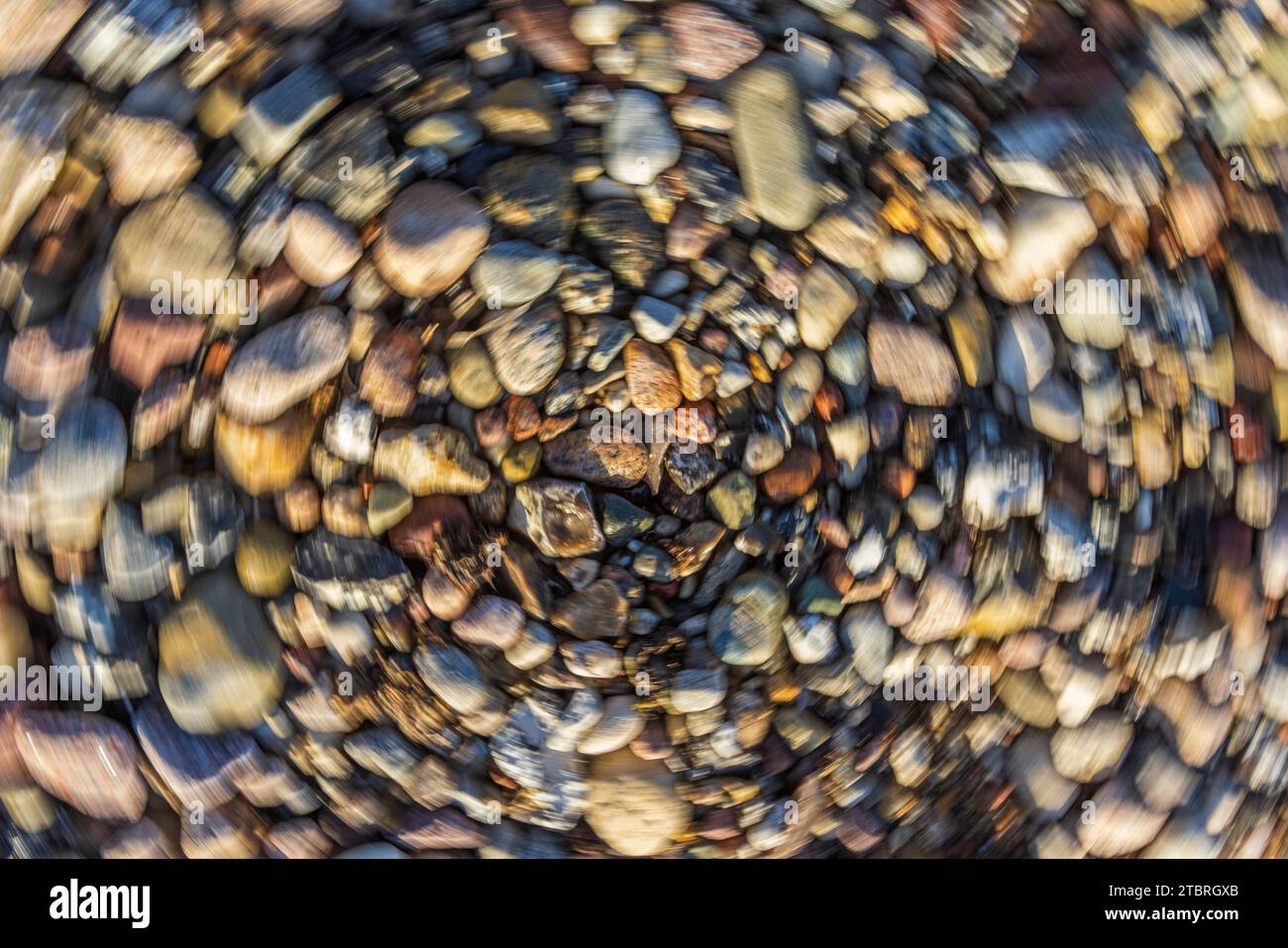 Movimento circolare da sinistra a destra creando un pattern vortex, immagine astratta dalla natura Foto Stock