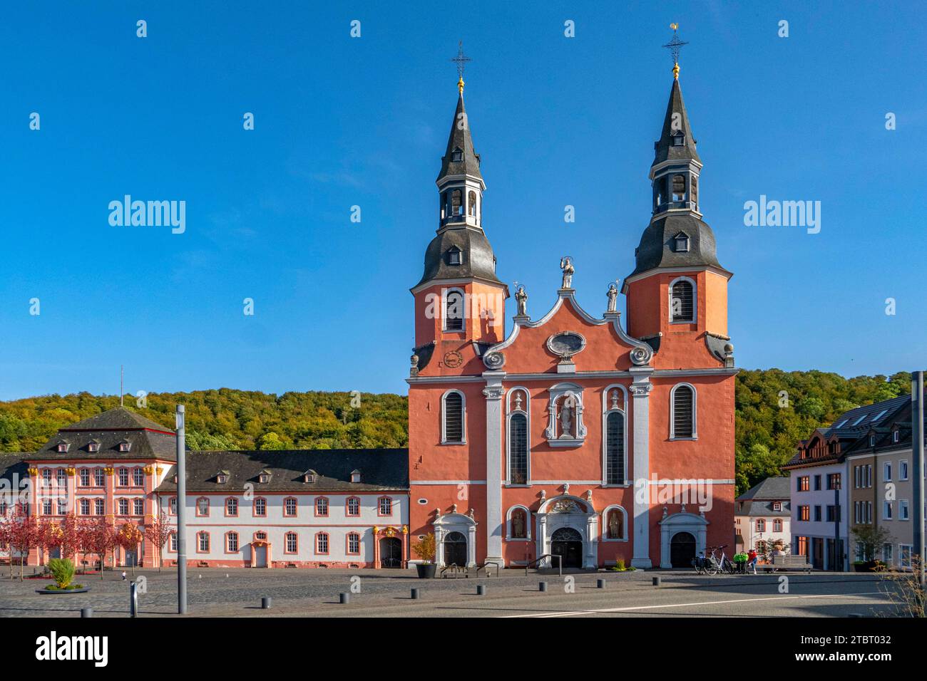 Basilica di San Salvator a Prüm, Eifel, Renania-Palatinato, Germania Foto Stock