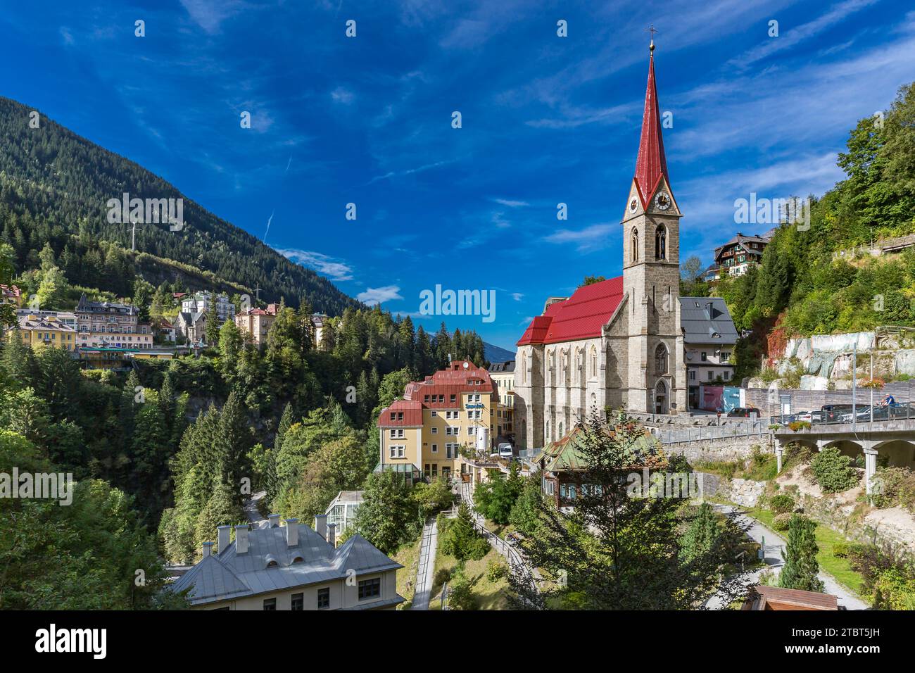 Preimskirche, Parrocchia dei Santi Primus e Felizian, Bad Gastein, Valle Gastein, Parco Nazionale degli alti Tauri, Austria, Europa Foto Stock