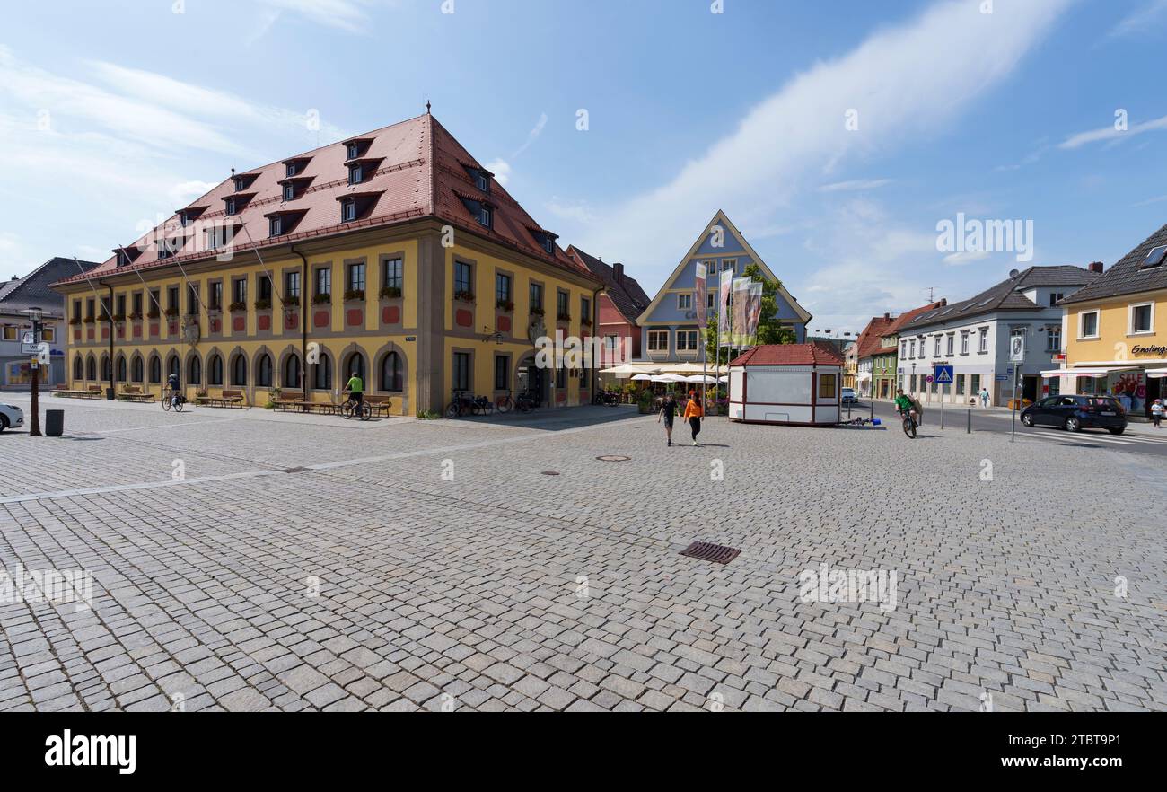 Città di produzione di cesti di Lichtenfels con il suo centro storico, il distretto di Lichtenfels, l'alta Franconia, la Franconia, la Baviera, Germania Foto Stock