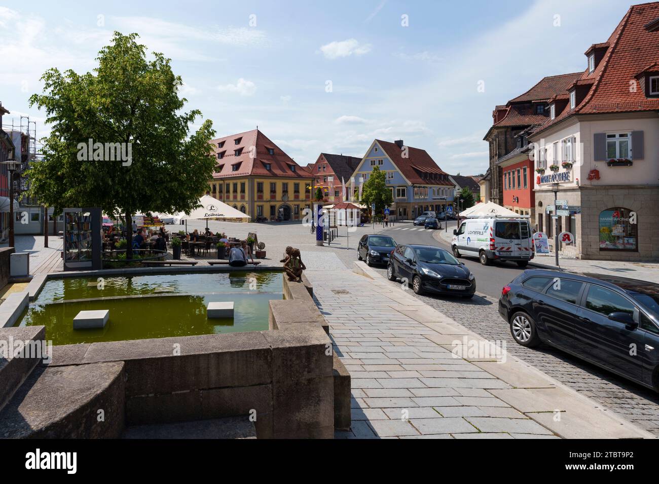 Città di produzione di cesti di Lichtenfels con il suo centro storico, il distretto di Lichtenfels, l'alta Franconia, la Franconia, la Baviera, Germania Foto Stock