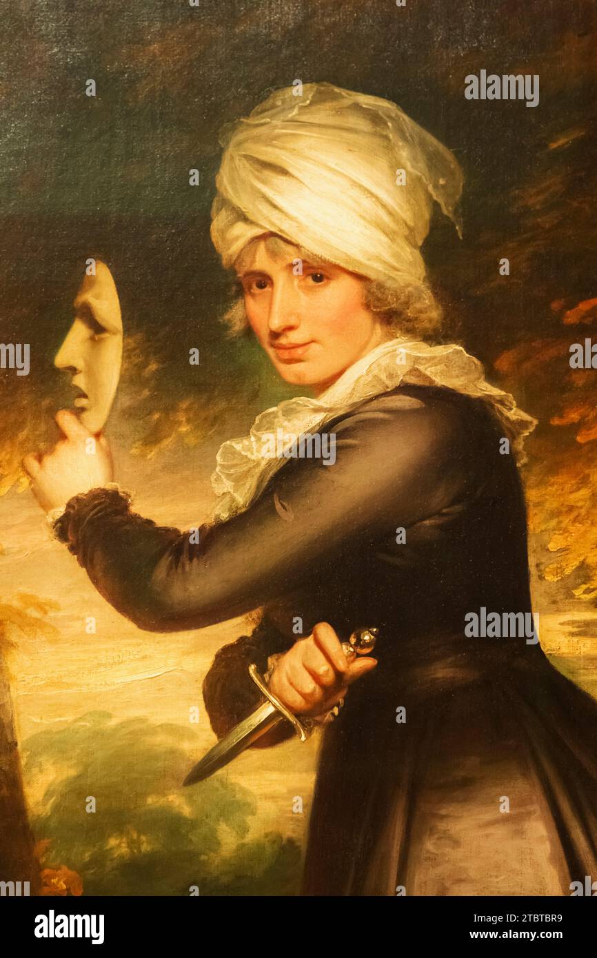 Inghilterra, Londra, Ritratto di Sarah Siddons (1755-1831) di Sir William Beechey datato 1793 Foto Stock Inghilterra, Londra, Ritratto di Sarah Siddons (1755-1831) di Sir William Beechey datato 1793 Foto Stock