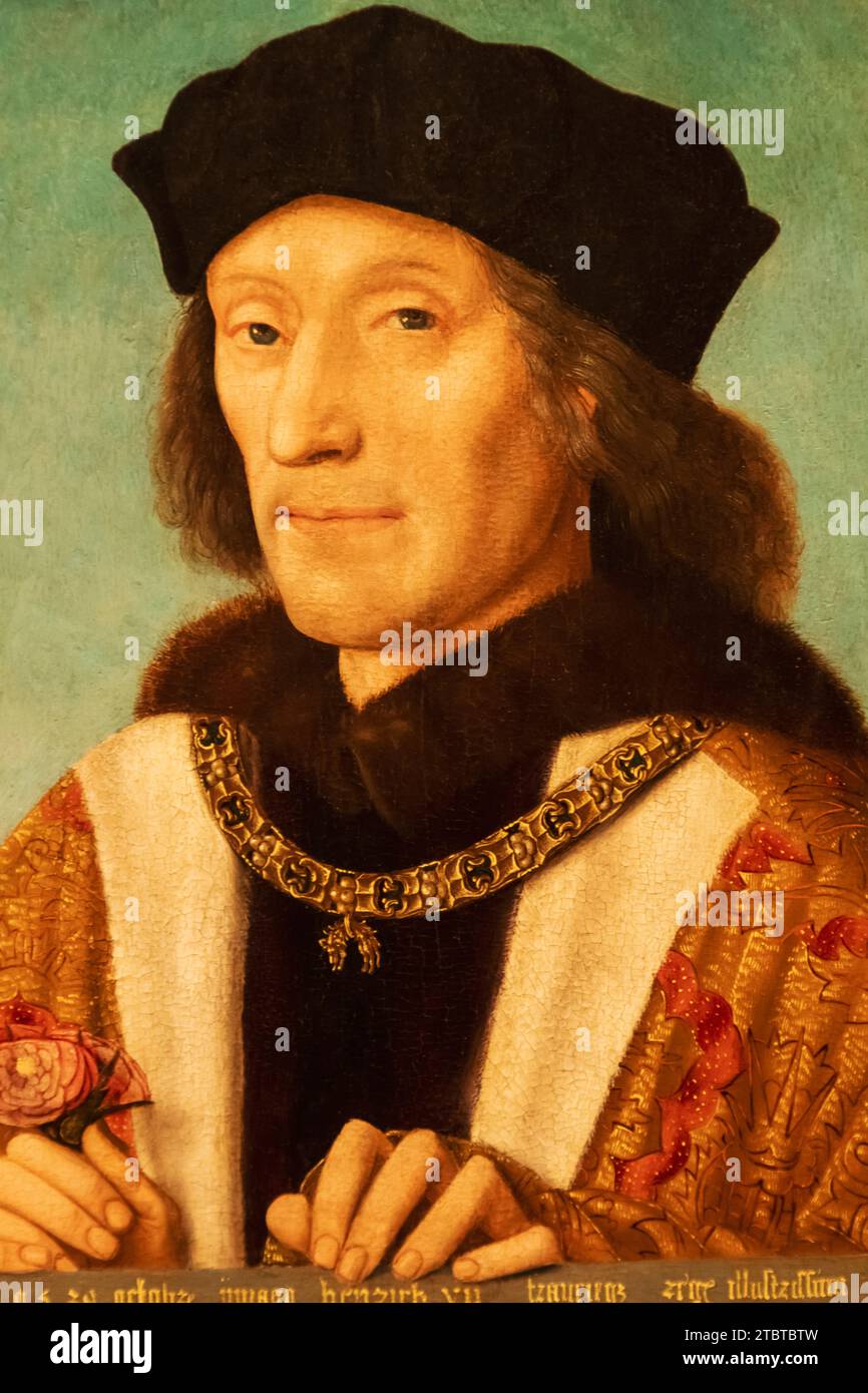 England, London, Portrait of King Henry VII (1457-1509) by an Unknown Artist Foto Stock