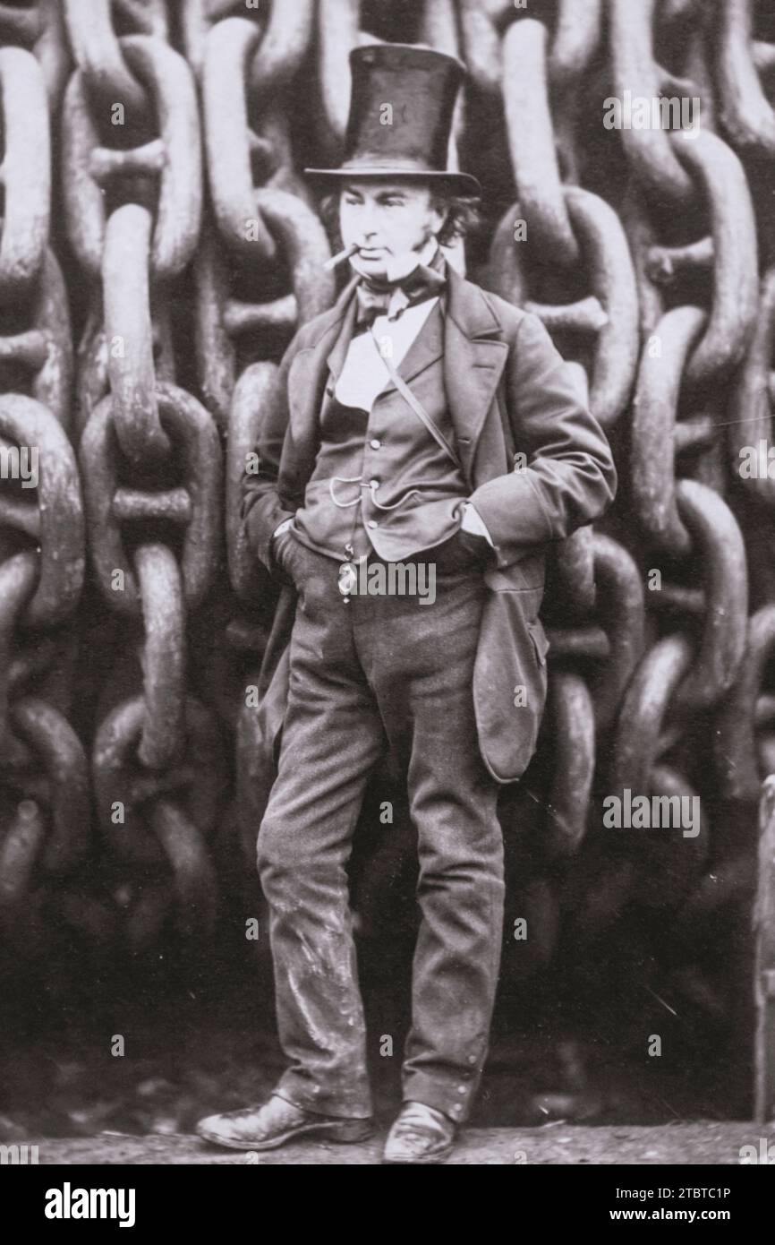 Inghilterra, Londra, fotografia di Isambard Kingdom Brunel (1806-59) di Robert Howlett Foto Stock