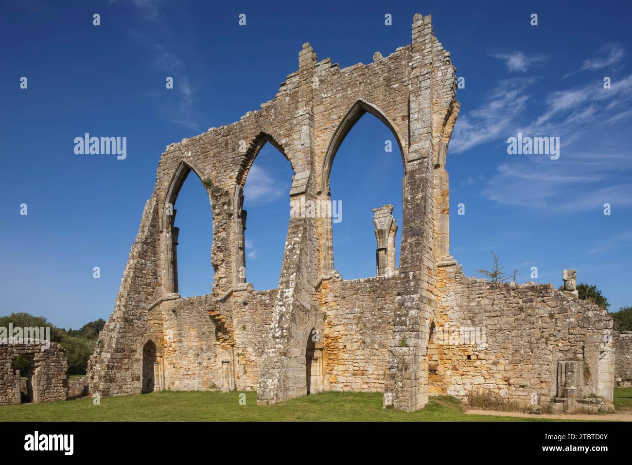 Inghilterra, Kent, Lamberhurst, Bayham Old Abbey Foto Stock