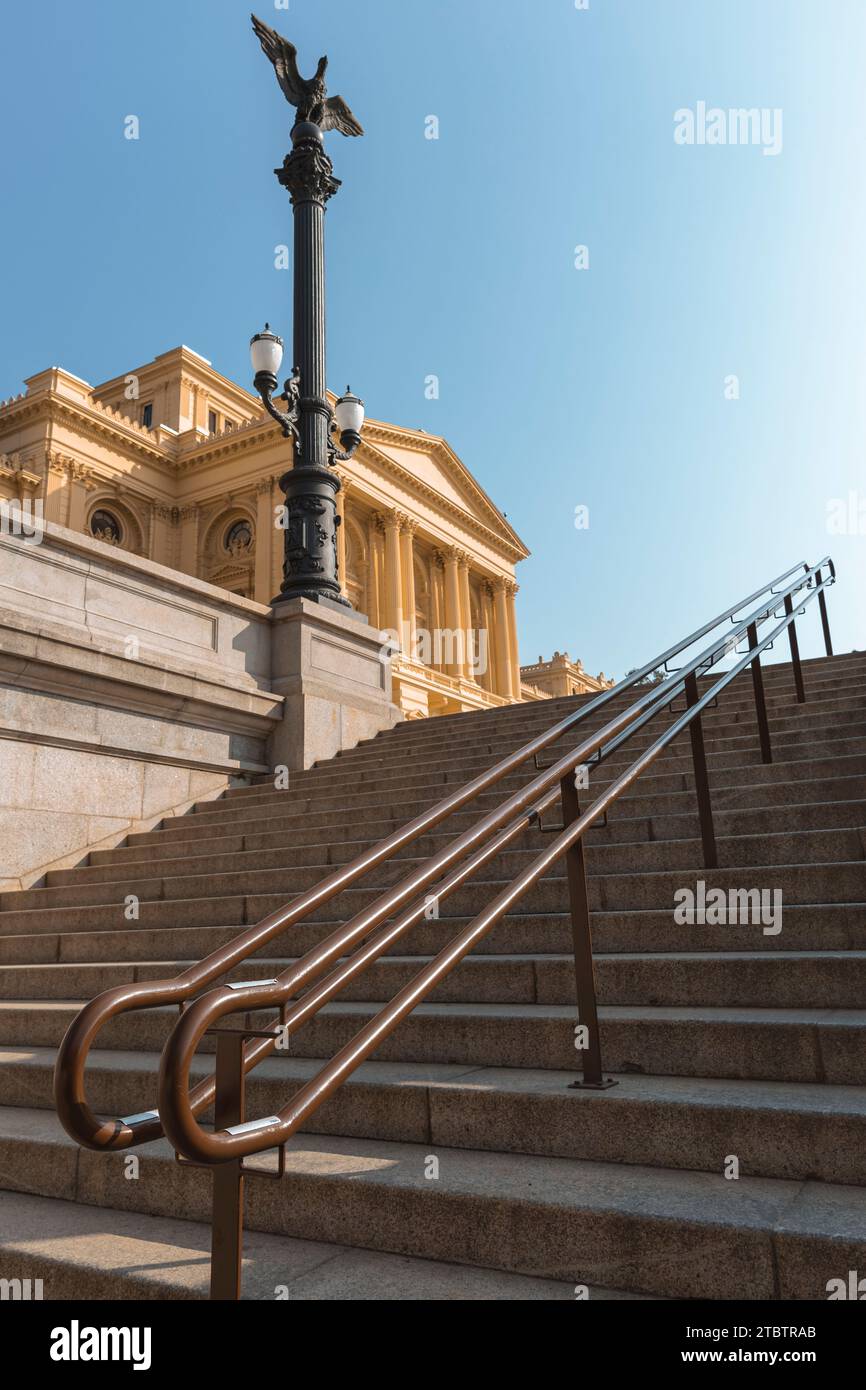 Il Museu do Ipiranga è l'edificio principale del Museo Paulista, un museo specializzato in storia e cultura materiale, che fa parte dell'Univer Foto Stock