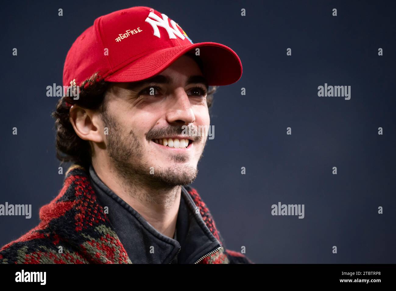 Torino, Italia. 8 dicembre 2023. Pecco Bagnaia partecipa alla partita di serie A tra Juventus FC e SSC Napoli. Crediti: Nicolò campo/Alamy Live News Foto Stock