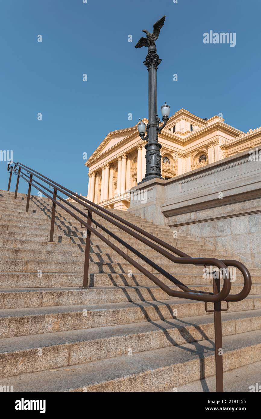 Il Museu do Ipiranga è l'edificio principale del Museo Paulista, un museo specializzato in storia e cultura materiale, che fa parte dell'Univer Foto Stock