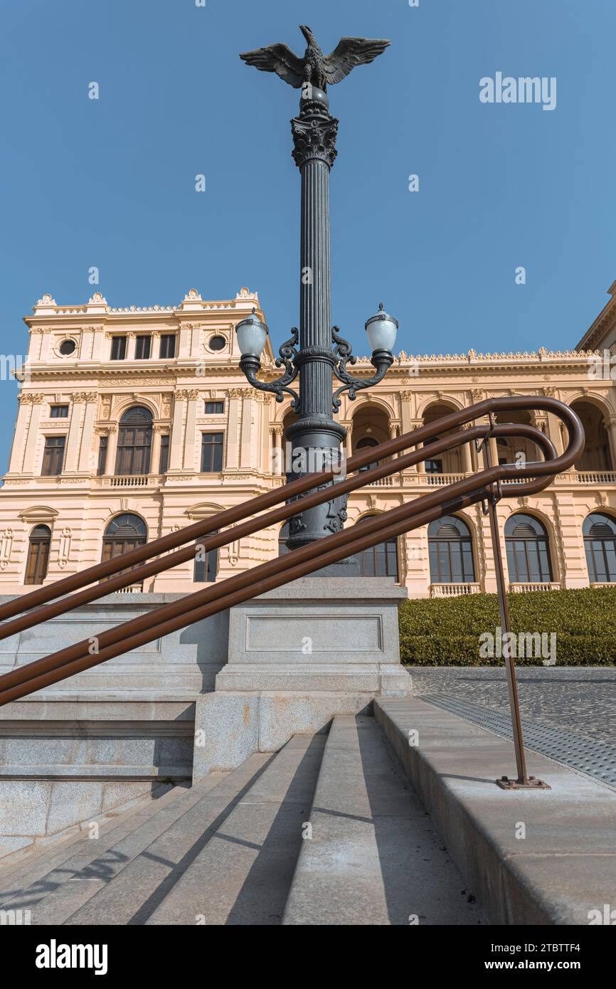 Il Museu do Ipiranga è l'edificio principale del Museo Paulista, un museo specializzato in storia e cultura materiale, che fa parte dell'Univer Foto Stock