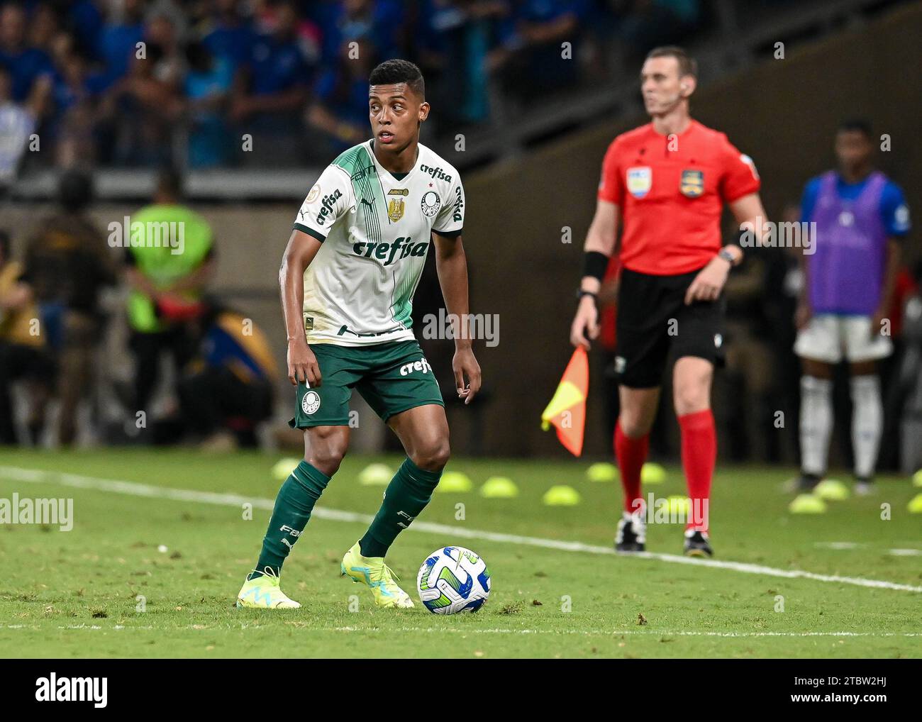 6 dicembre 2023, stadio Mineiro, Brasile: Finale di campionato brasiliano A-League, Cruzeiro contro Palmeiras: Vanderlan di Palmeiras Foto Stock