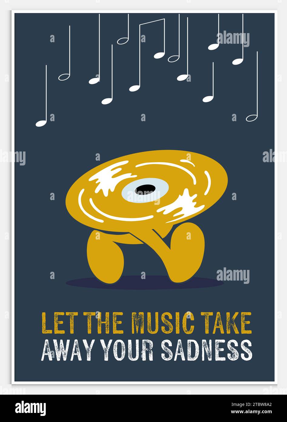 Poster di sottofondo del Festival della musica, collezione di arte moderna estetica per la decorazione Illustrazione Vettoriale