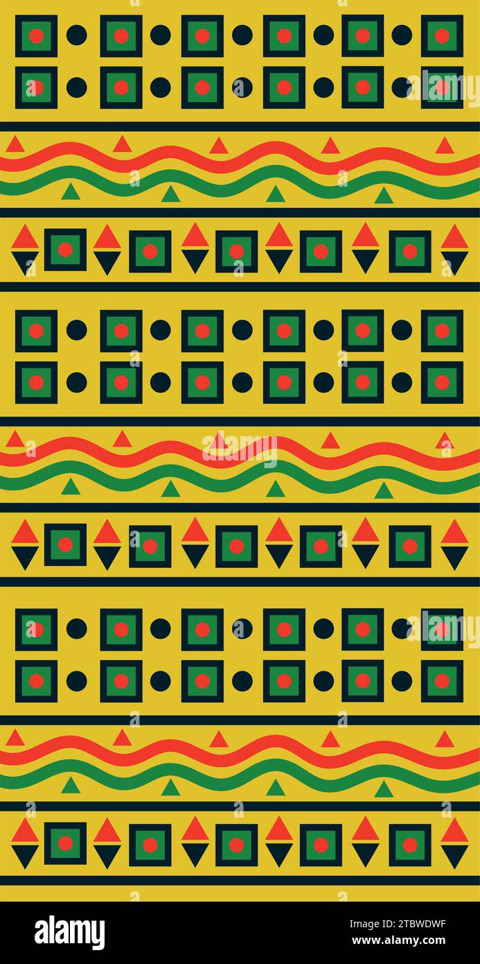 aso oke fabric vector isolate Illustrazione Vettoriale