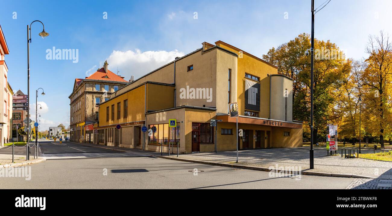 Una foto del Teatro della Pace, a Vitkovice Foto Stock