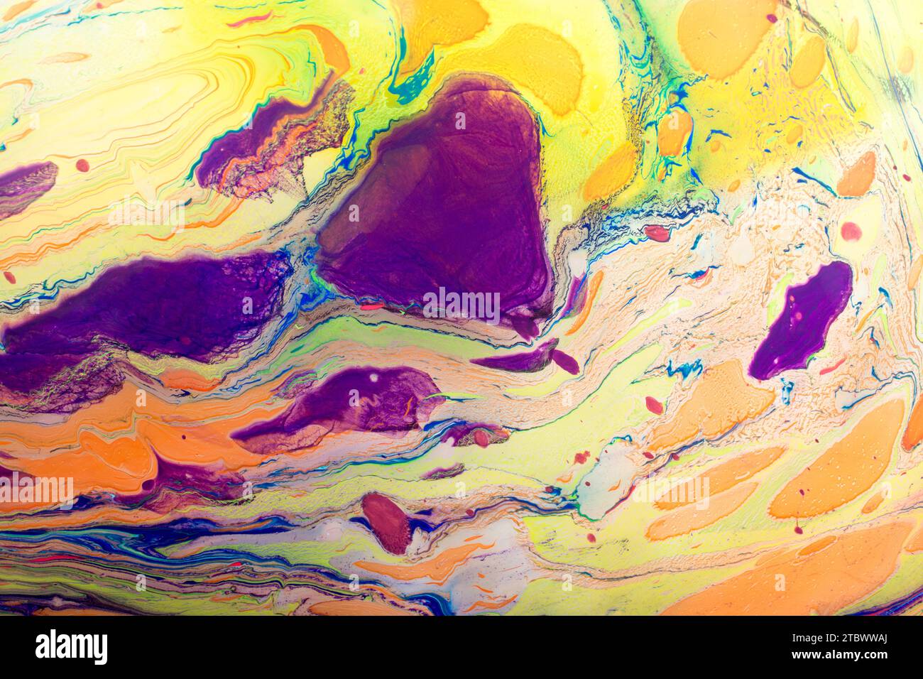 Tradizionale turca marmorizzazione artwork pattern come colorato sfondo astratto Foto Stock