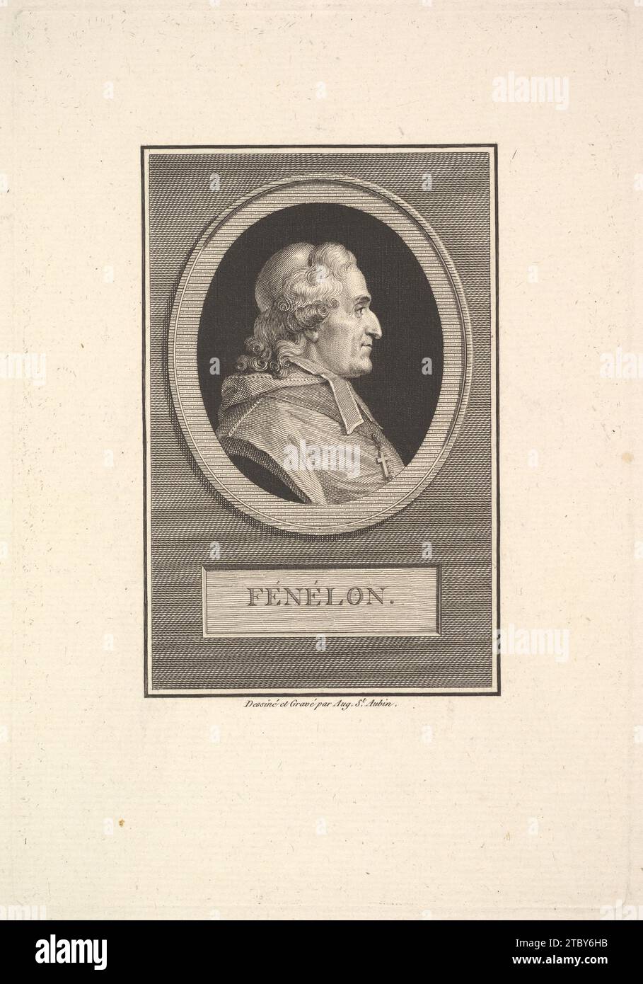 Ritratto di Fenelon 1917 di Augustin de Saint-Aubin Foto Stock
